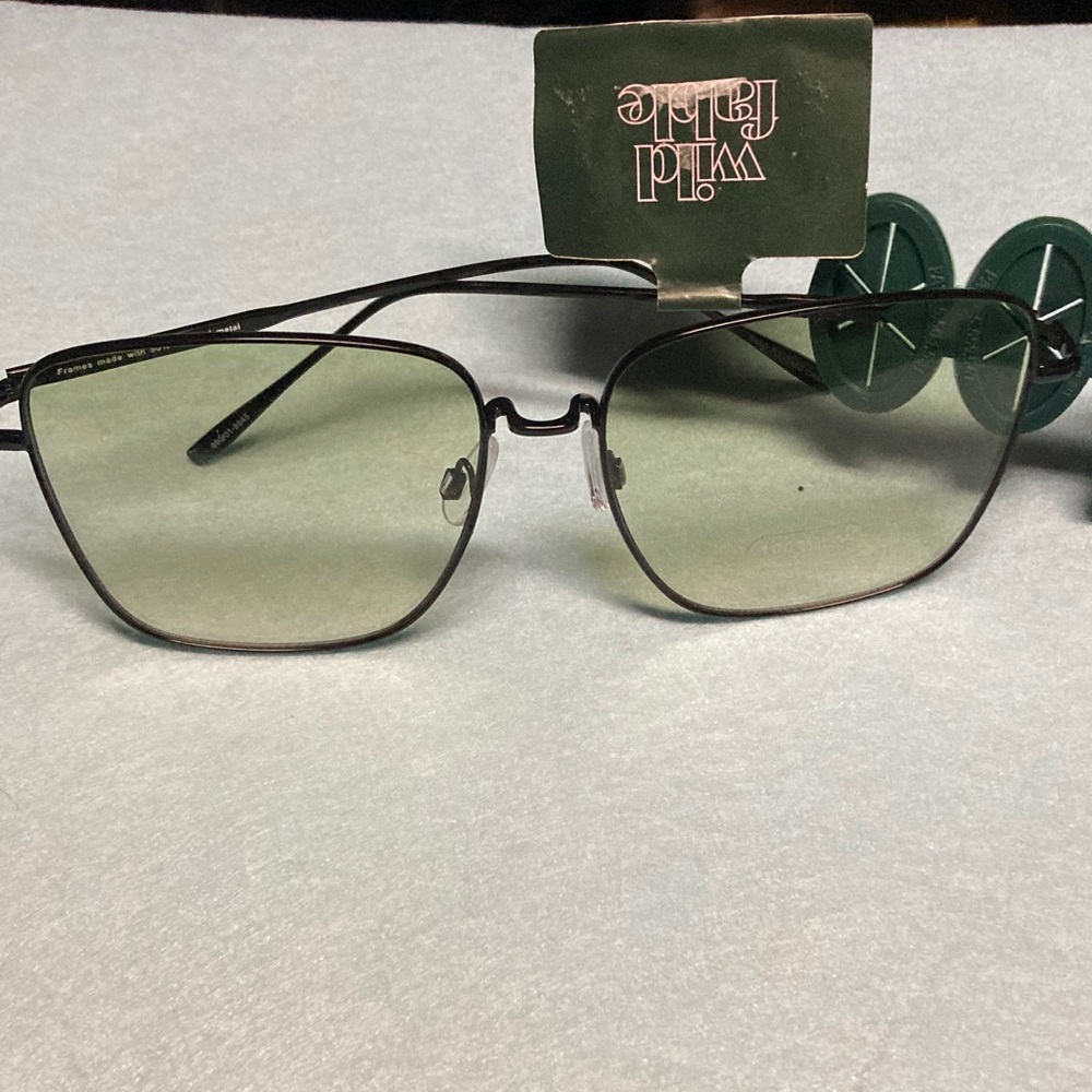 wild fable Men's Aviator Sunglasses with Green Lenses